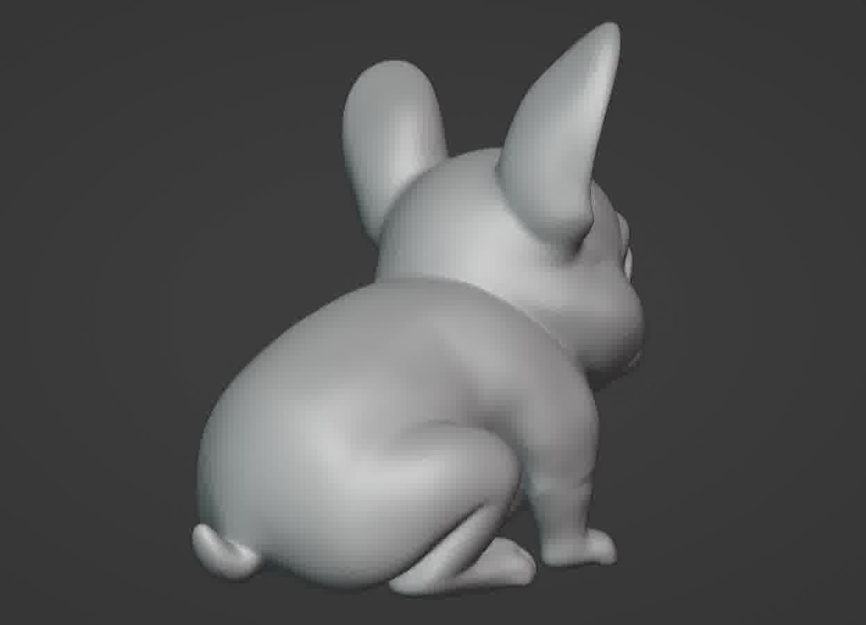 French Bulldog Puppy 3D print model_23
