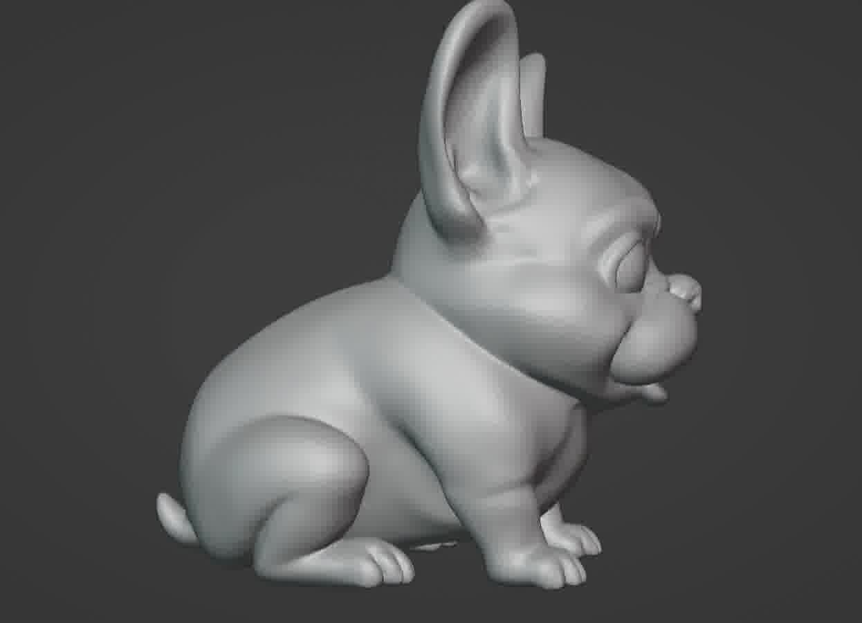 French Bulldog Puppy 3D print model_17