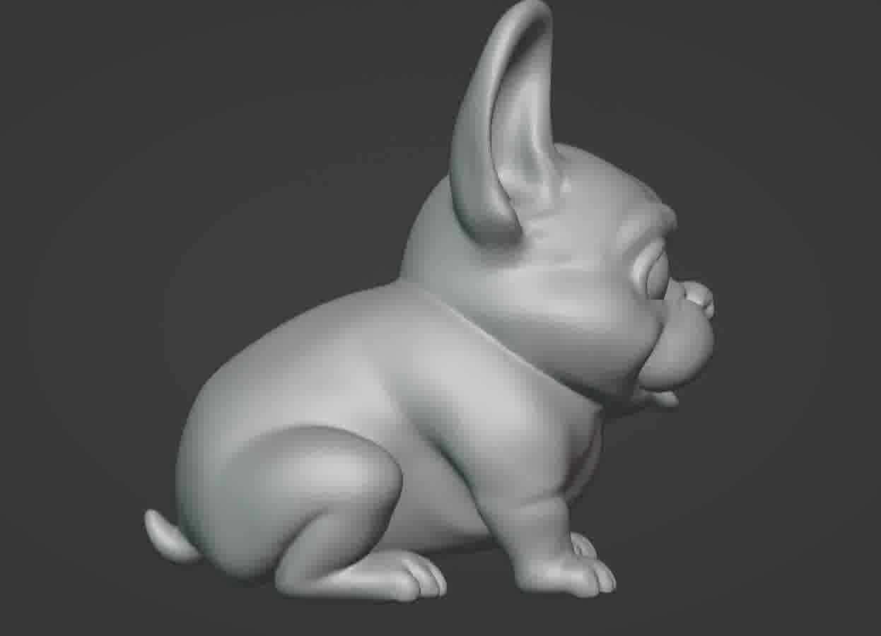 French Bulldog Puppy 3D print model_18