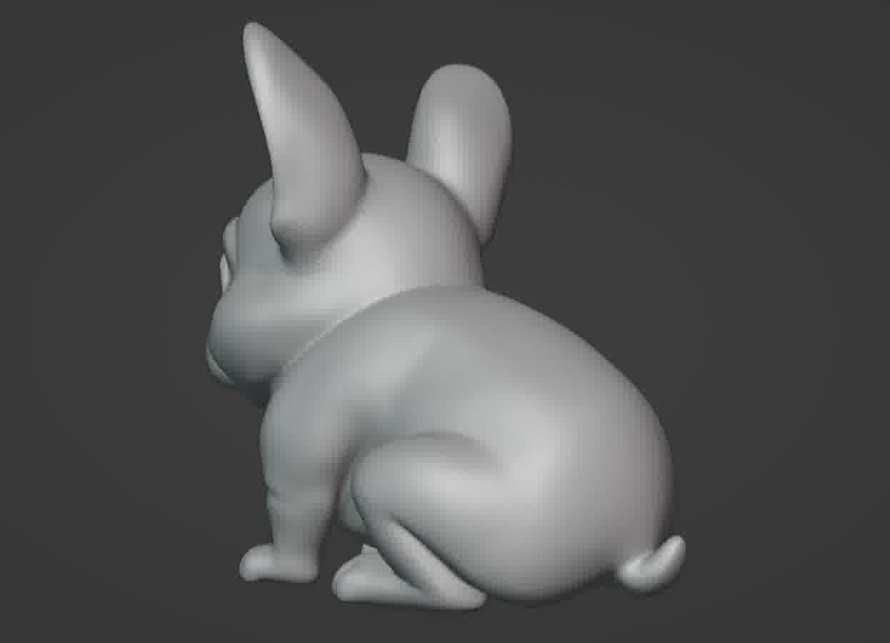 French Bulldog Puppy 3D print model_34