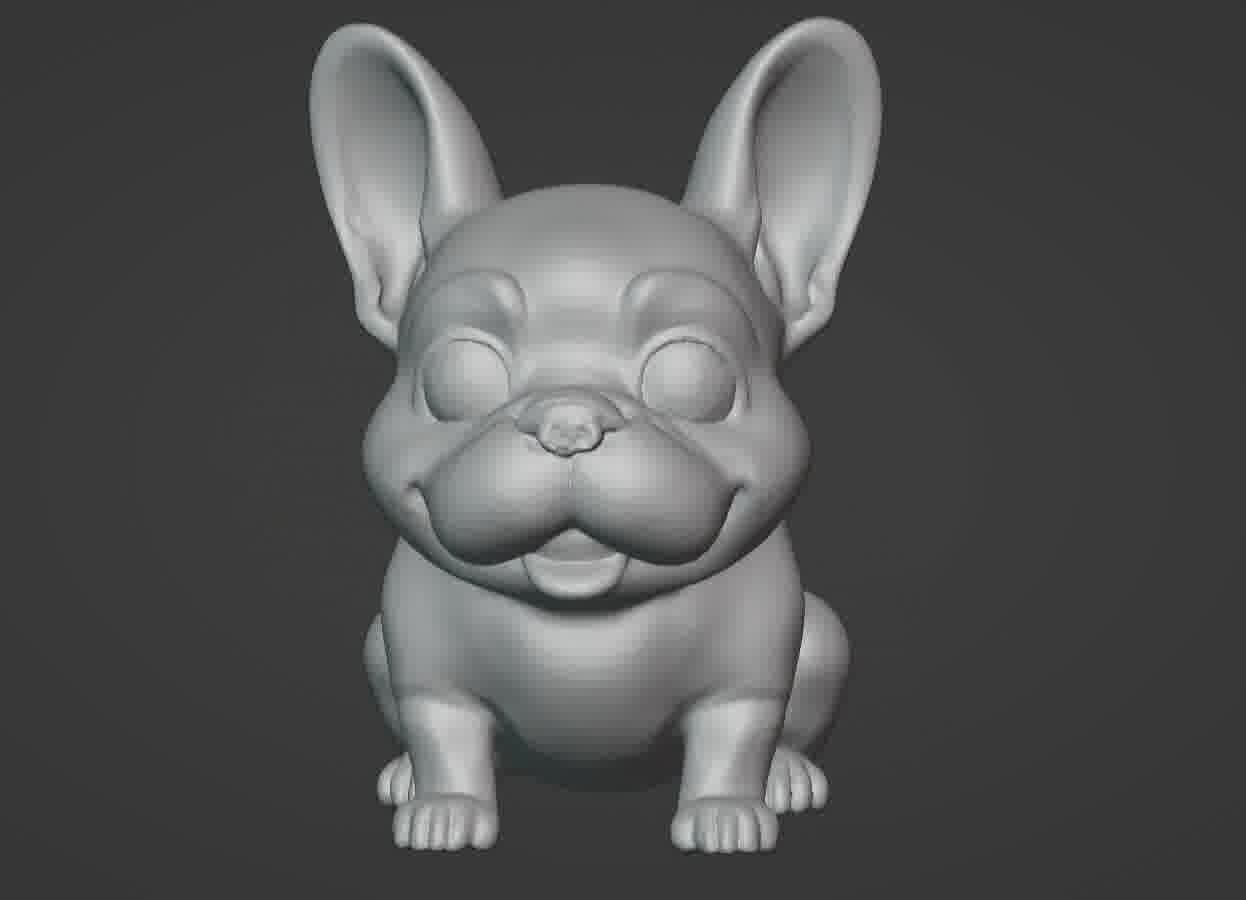 French Bulldog Puppy 3D print model_49