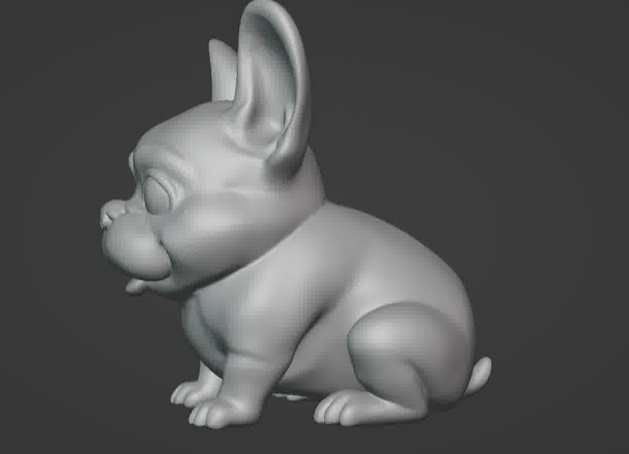 French Bulldog Puppy 3D print model_40