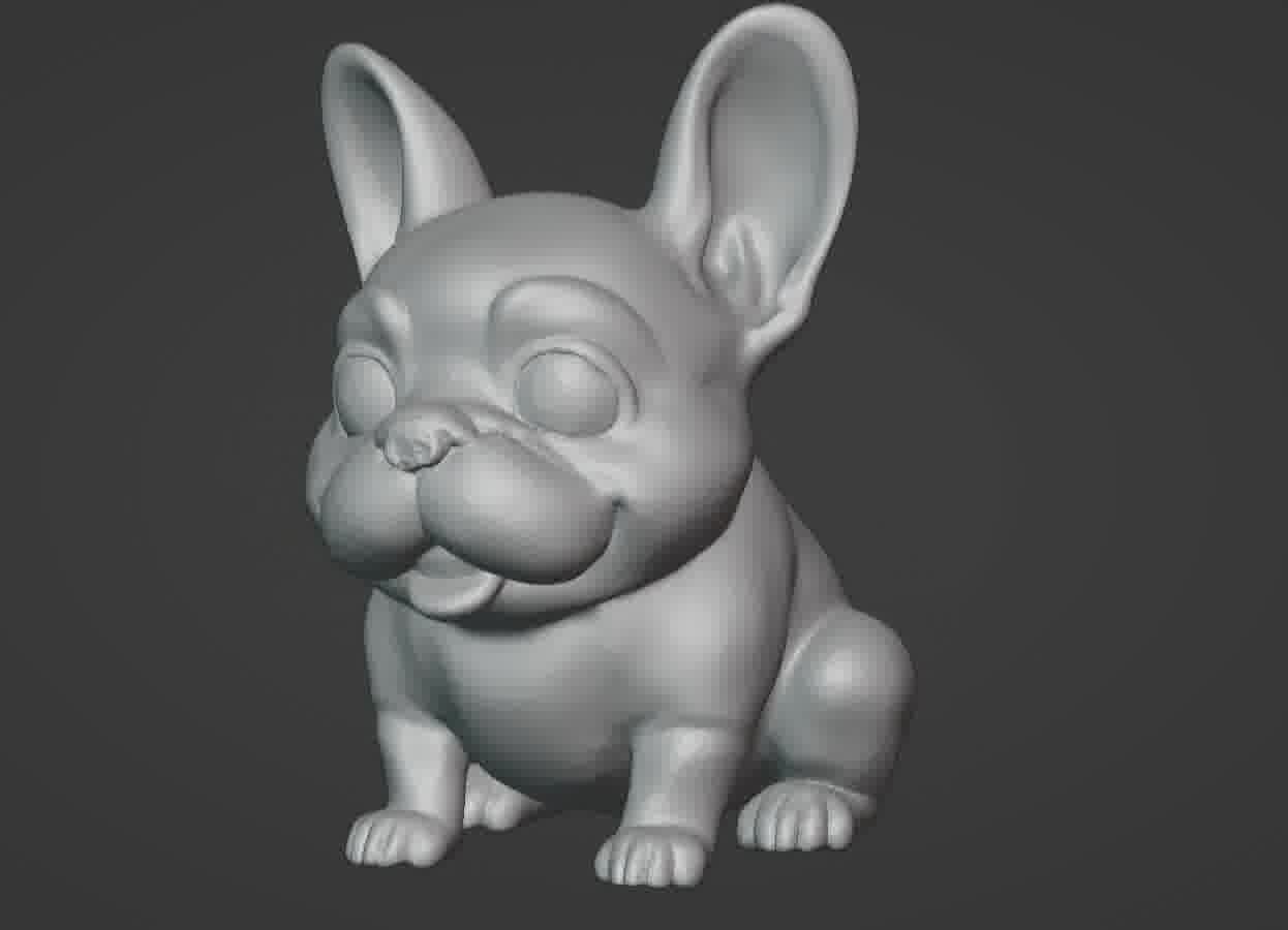 French Bulldog Puppy 3D print model_46
