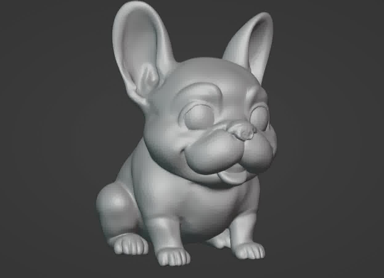 French Bulldog Puppy 3D print model_10
