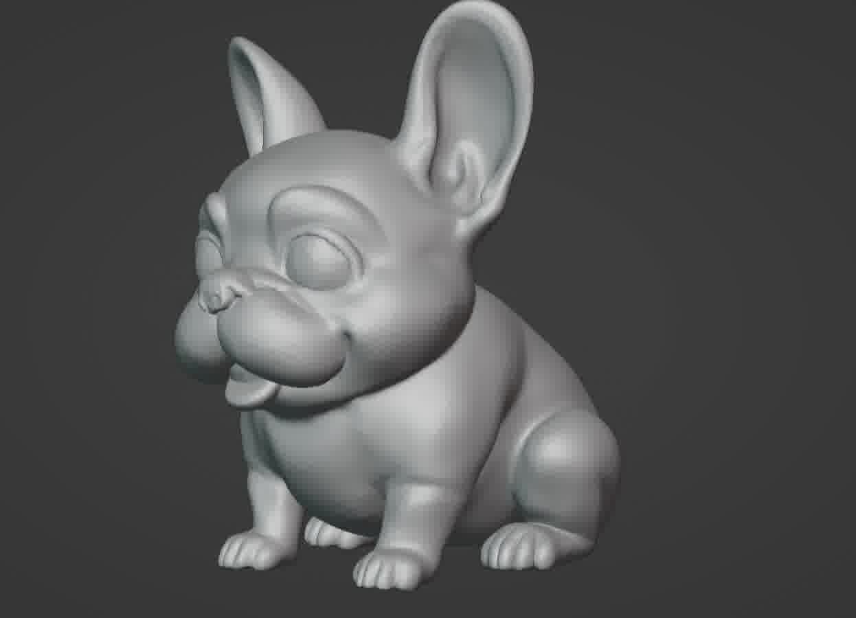 French Bulldog Puppy 3D print model_45