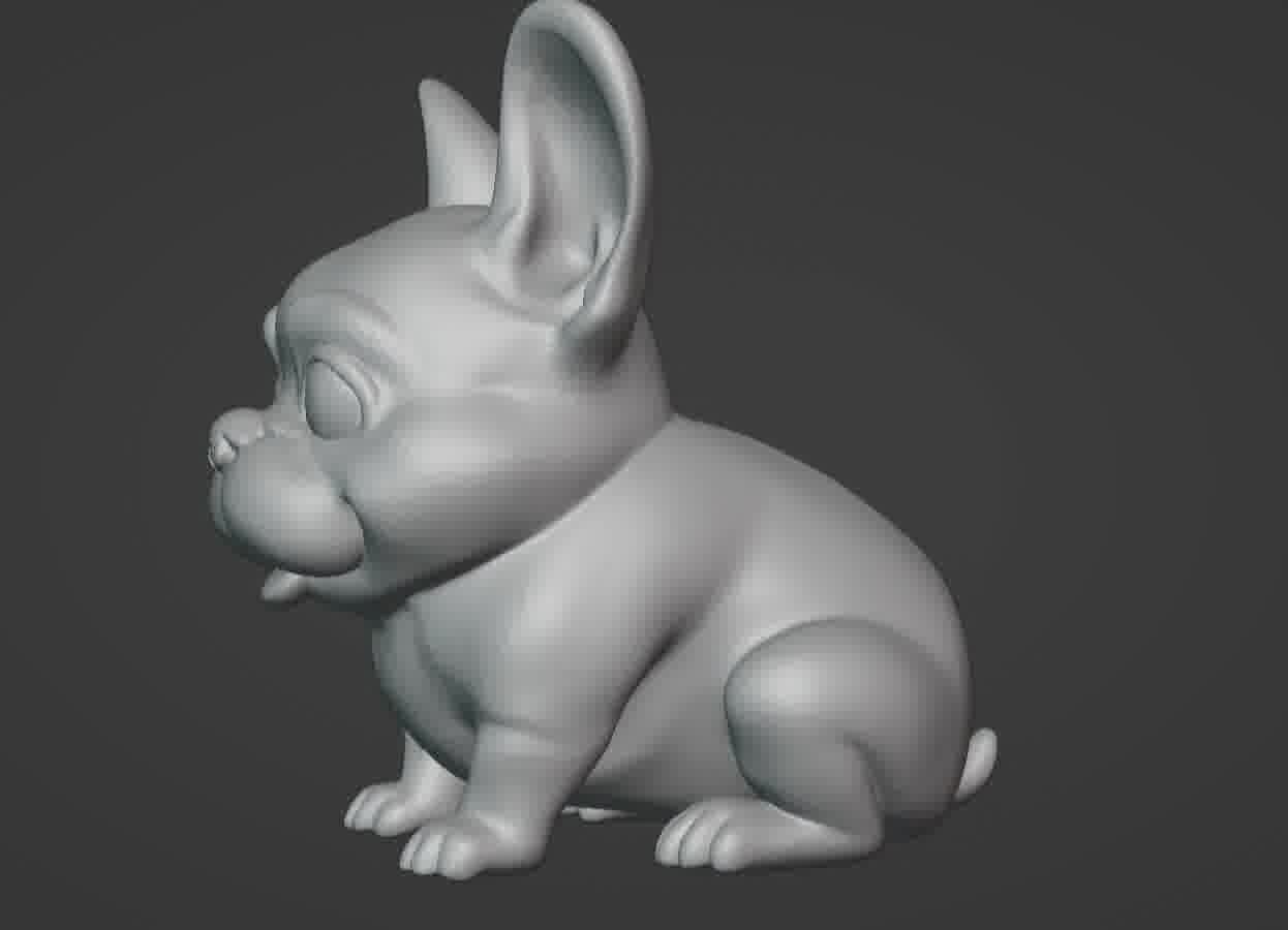 French Bulldog Puppy 3D print model_41