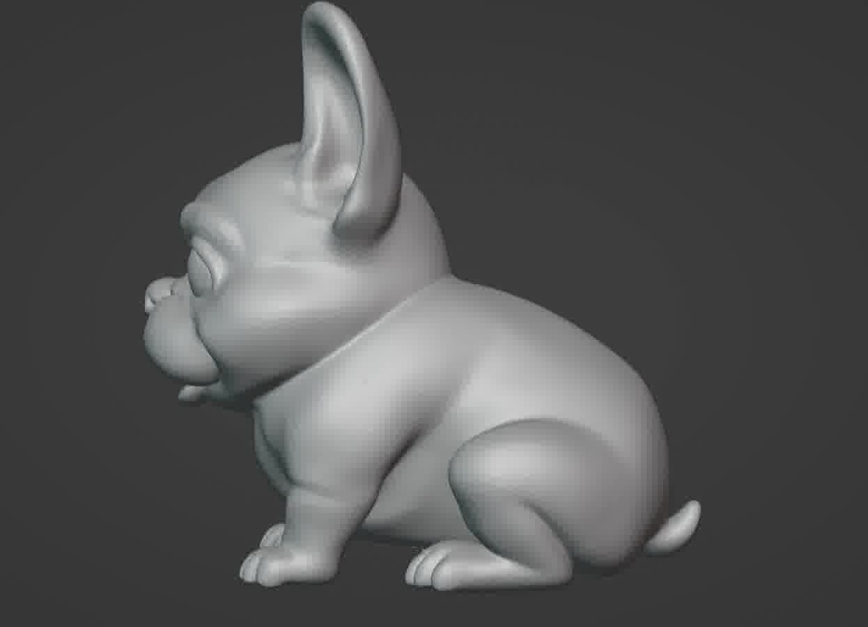 French Bulldog Puppy 3D print model_39