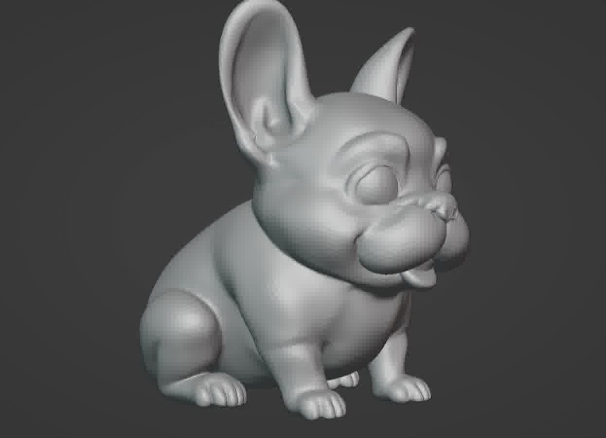 French Bulldog Puppy 3D print model_13