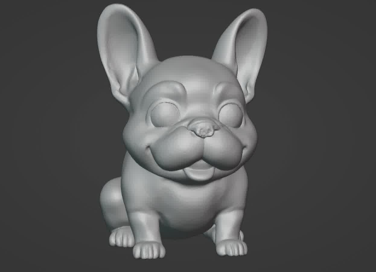 French Bulldog Puppy 3D print model_8