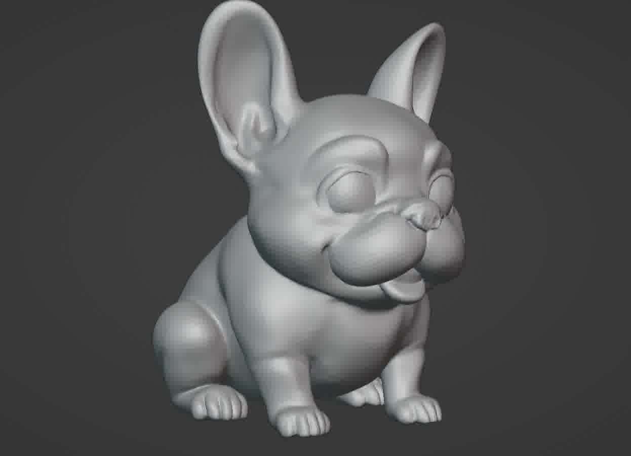 French Bulldog Puppy 3D print model_11