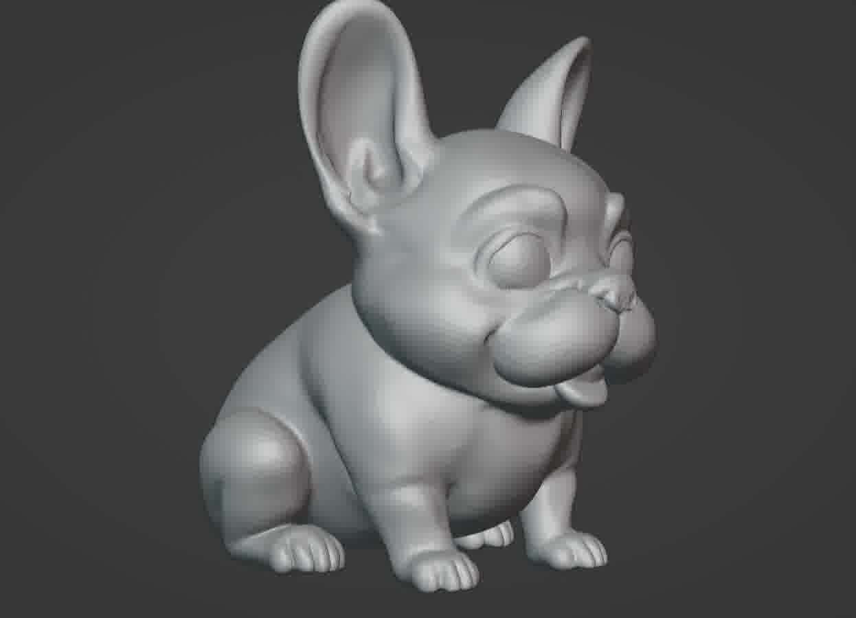 French Bulldog Puppy 3D print model_12
