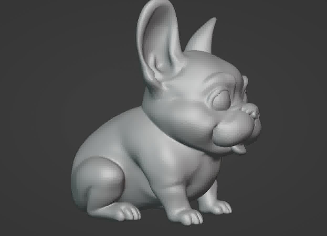 French Bulldog Puppy 3D print model_15