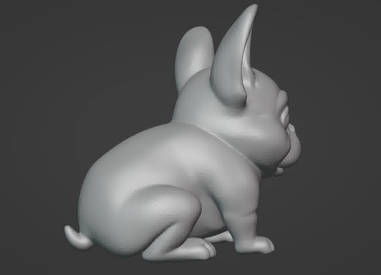 French Bulldog Puppy 3D print model_21