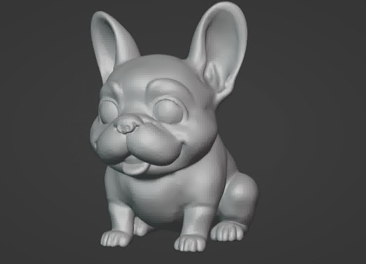 French Bulldog Puppy 3D print model_47