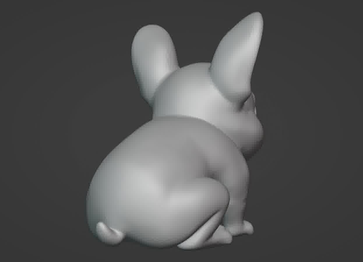 French Bulldog Puppy 3D print model_24