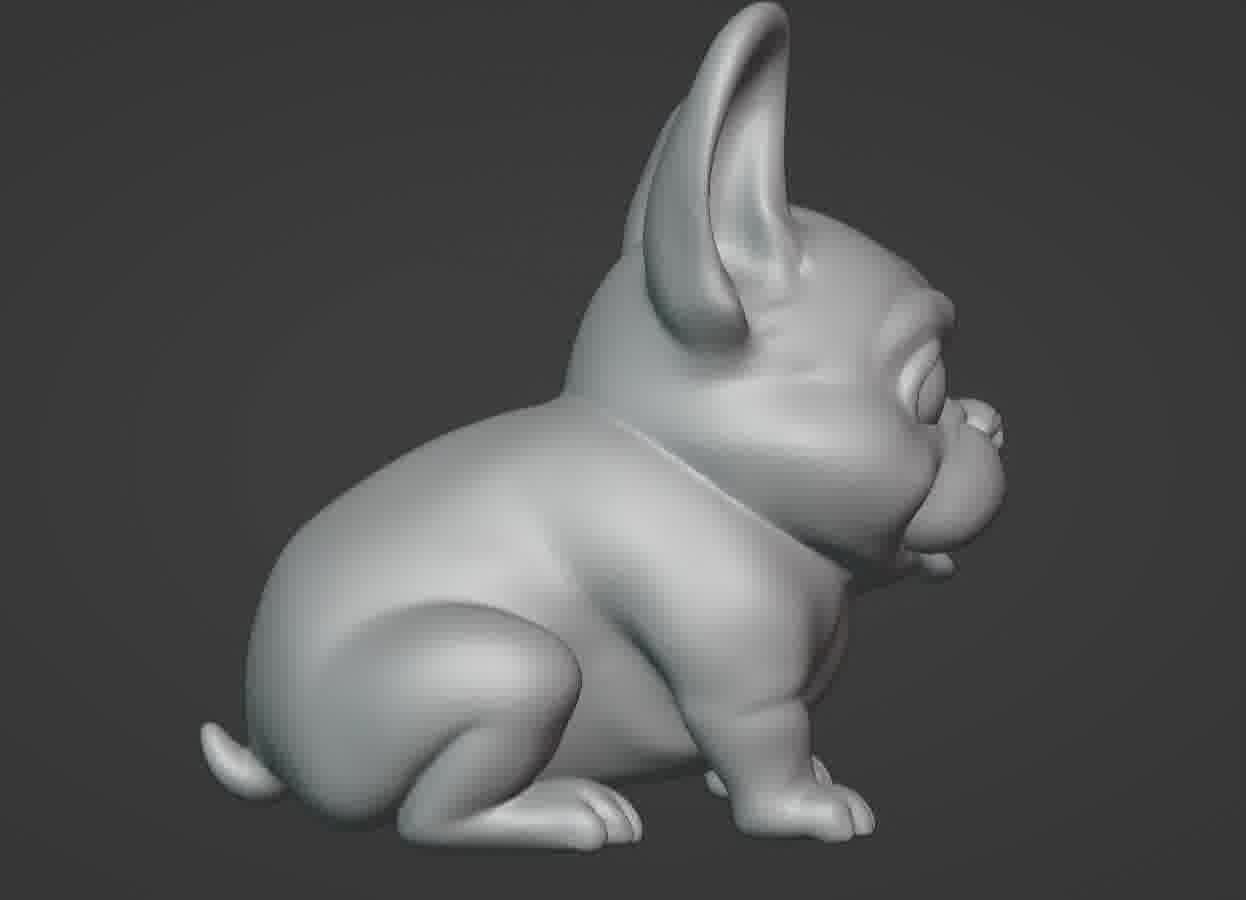 French Bulldog Puppy 3D print model_19