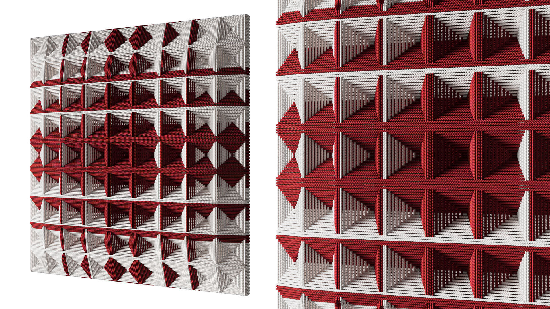 Wall art panel 05 Saido 3D model_4