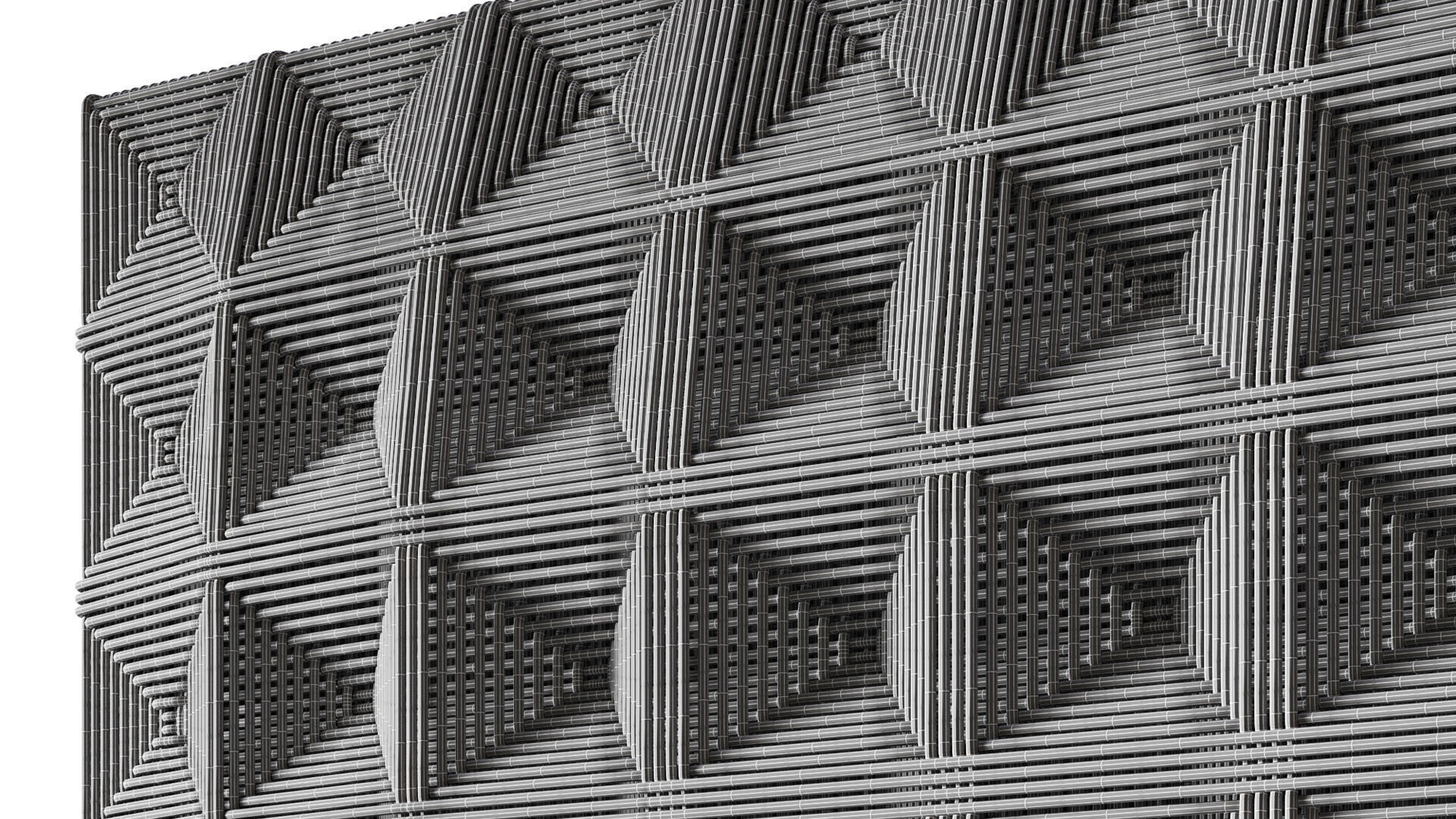 Wall art panel 05 Saido 3D model_6