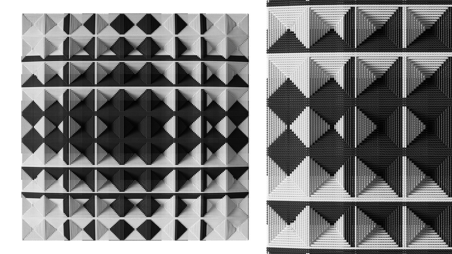 Wall art panel 05 Saido 3D model_2