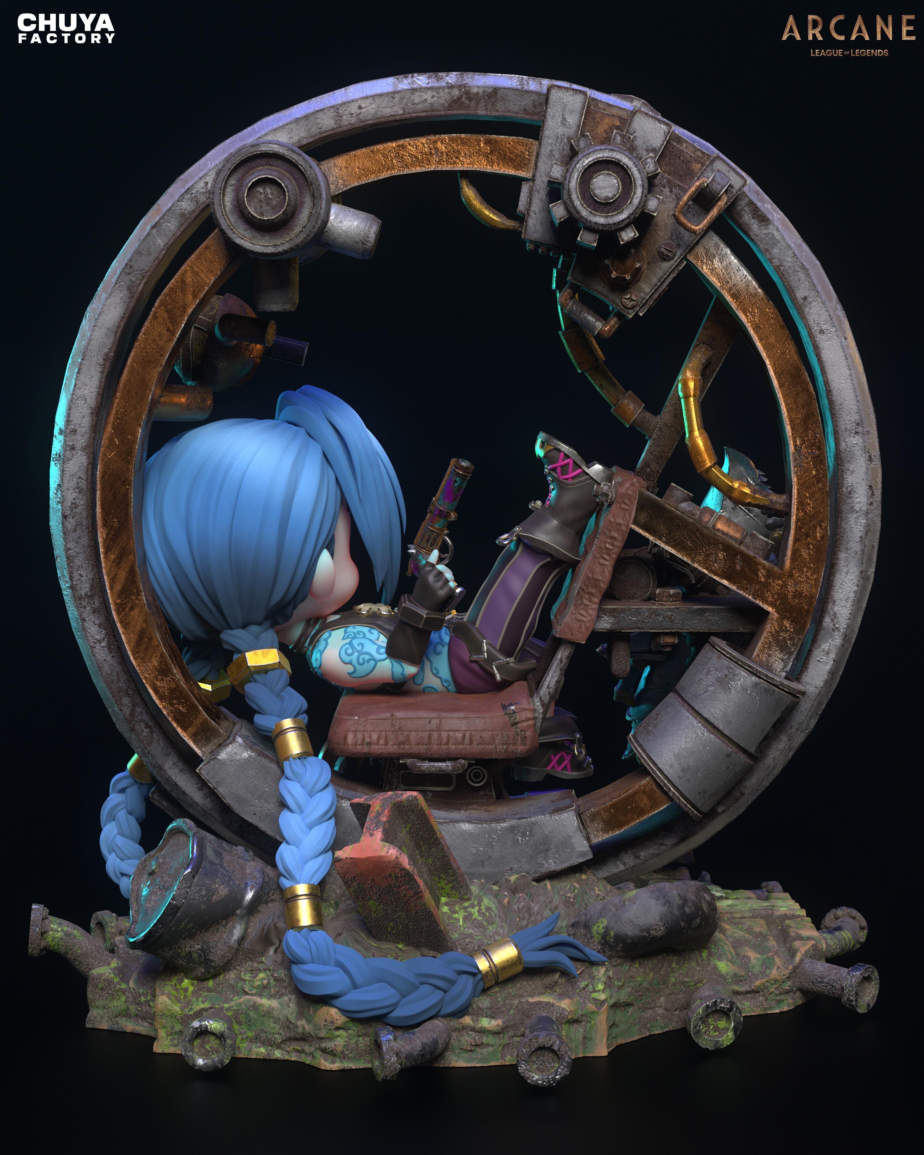 Jinx Chibi 3D print model_7
