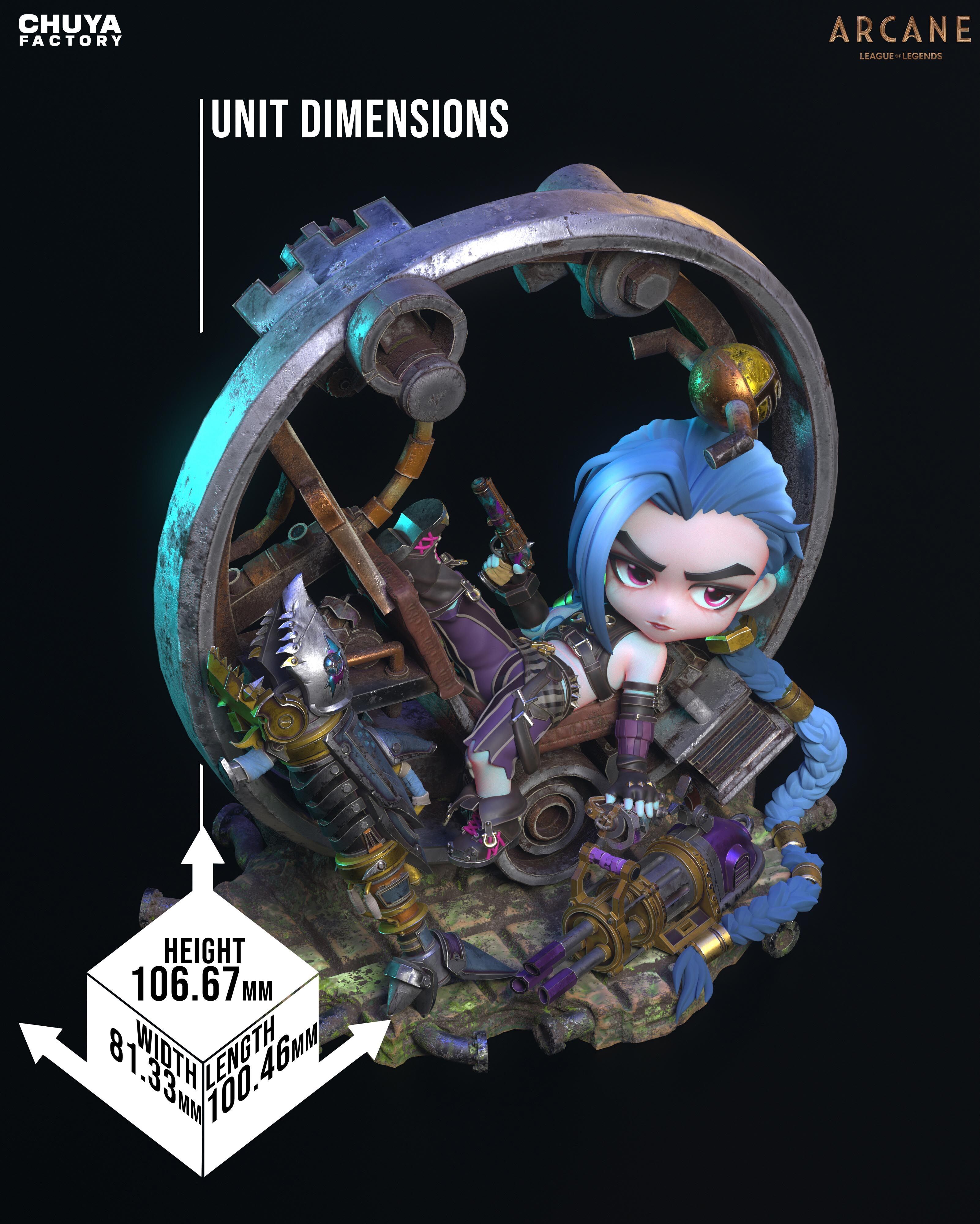 Jinx Chibi 3D print model_10
