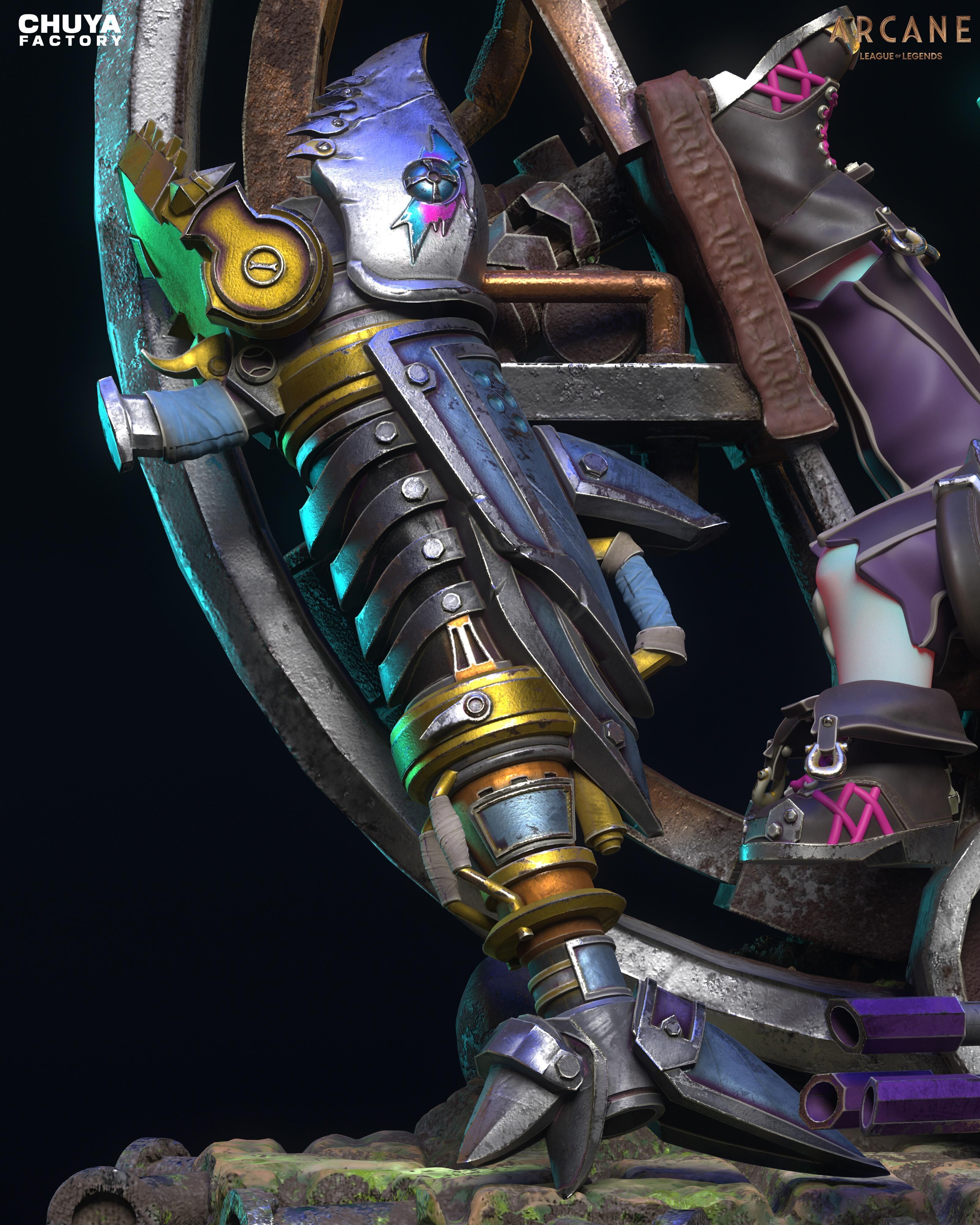 Jinx Chibi 3D print model_2