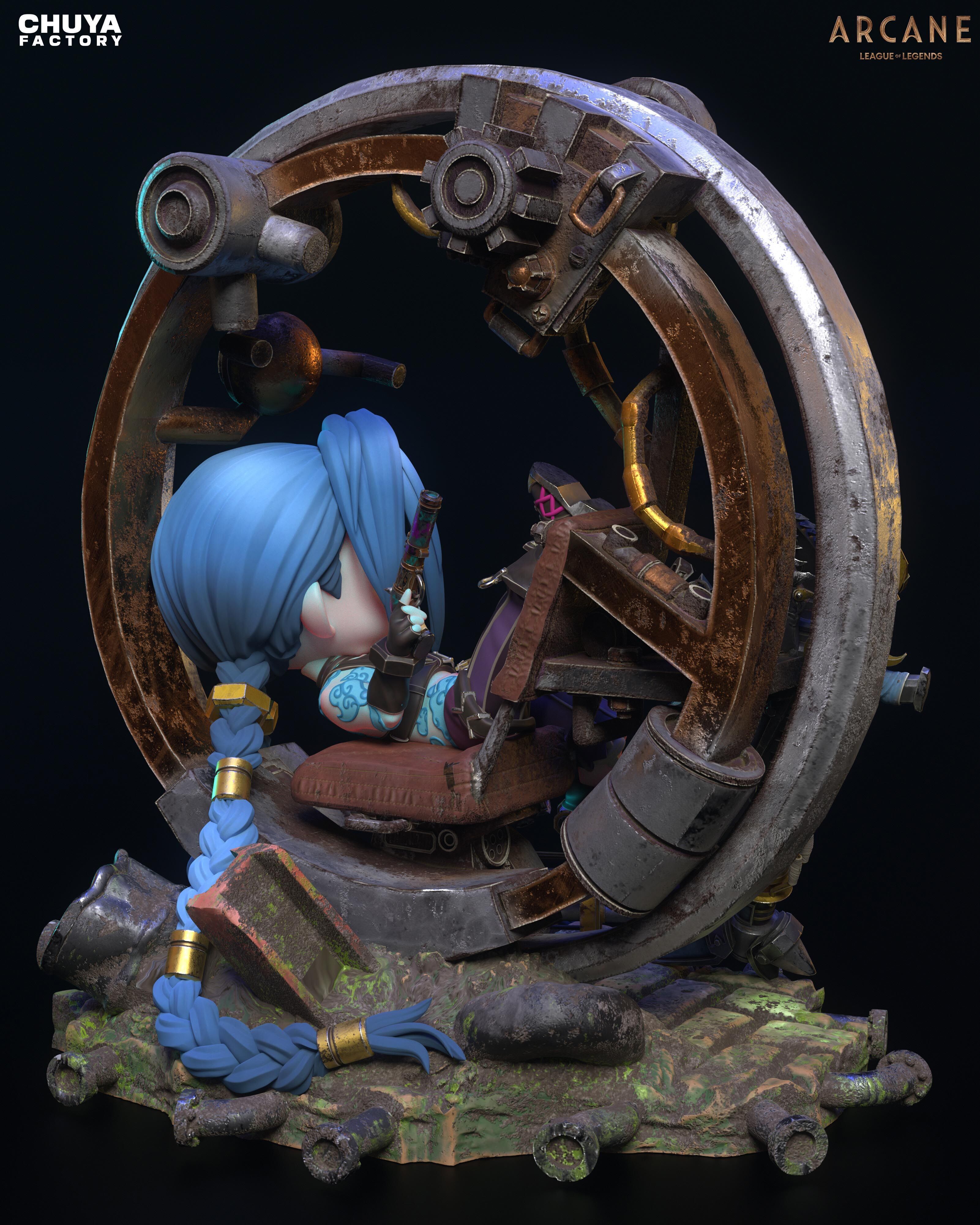 Jinx Chibi 3D print model_9