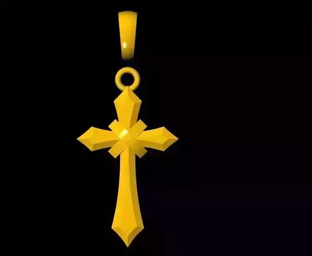 holy cross pendant 3dm file 3D print model