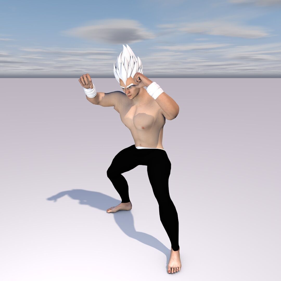 Vegueta  3D Super Sayayin 3D model_1