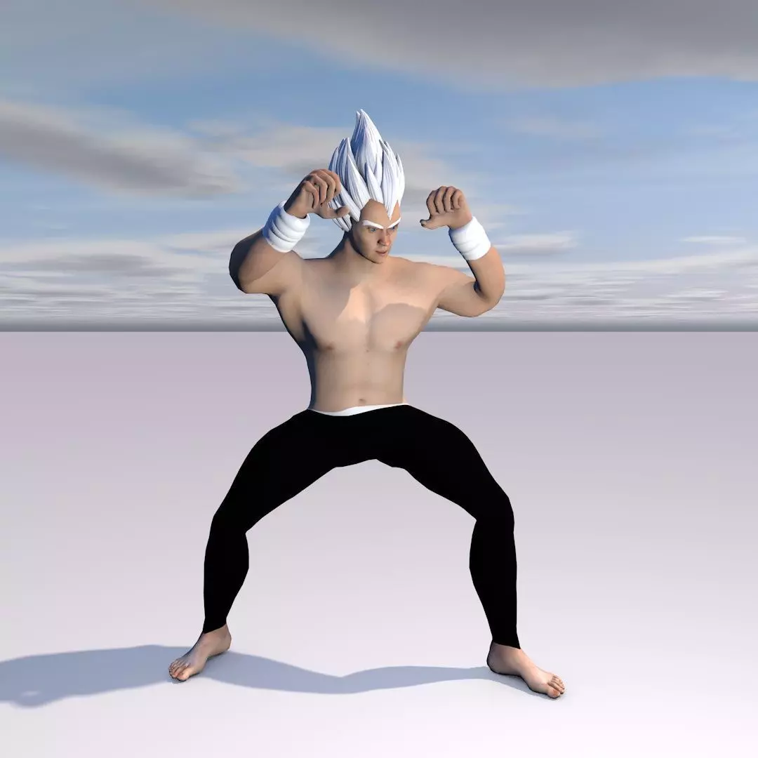 Vegueta  3D Super Sayayin 3D model_0