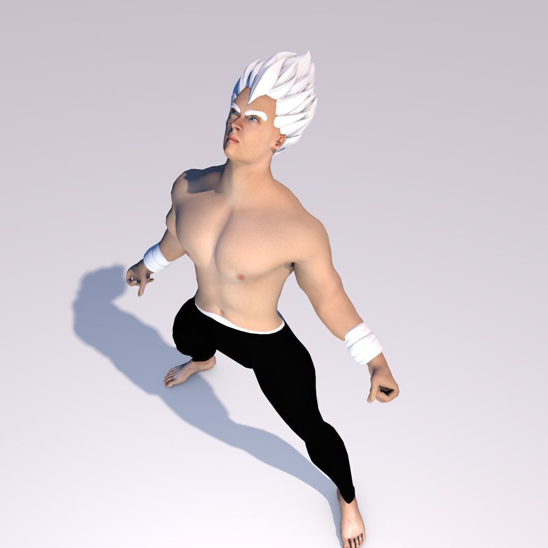Vegueta  3D Super Sayayin 3D model_2