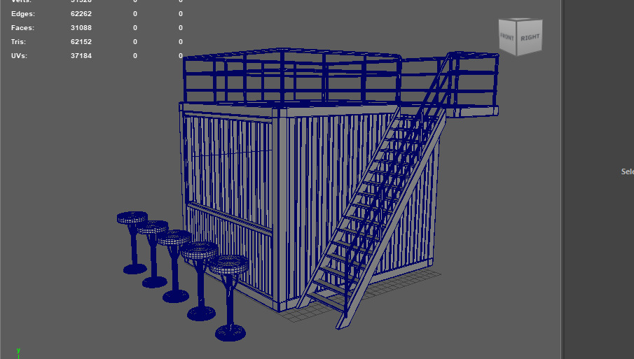 Container Kiosk 3D model_15