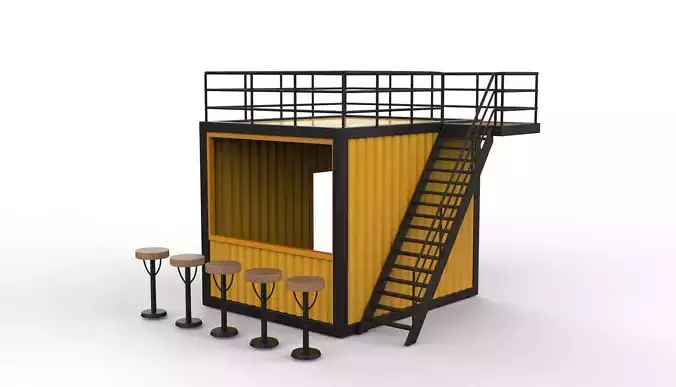 Container Kiosk  3D model