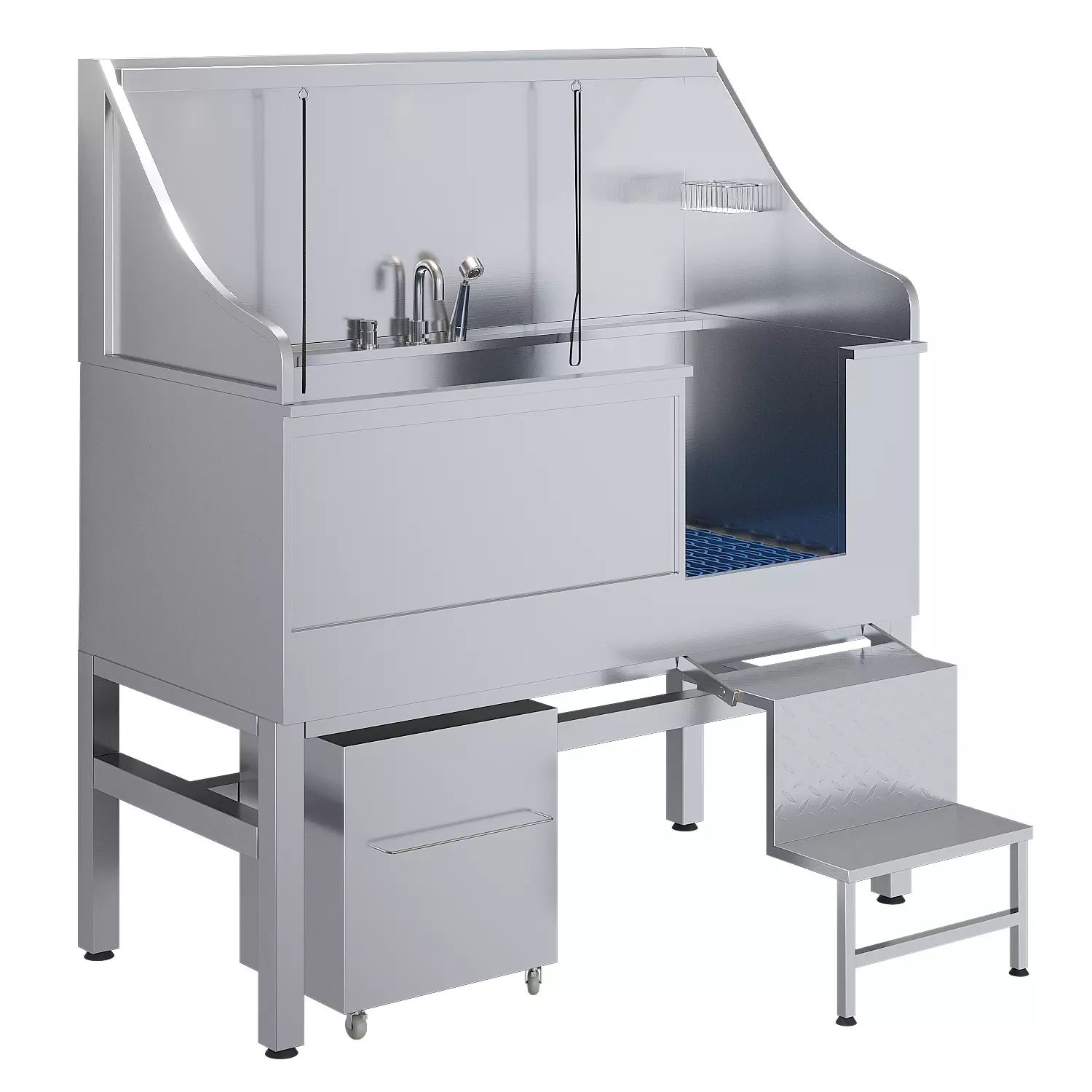 Professional Dog Wash Bath 3 3D model_0