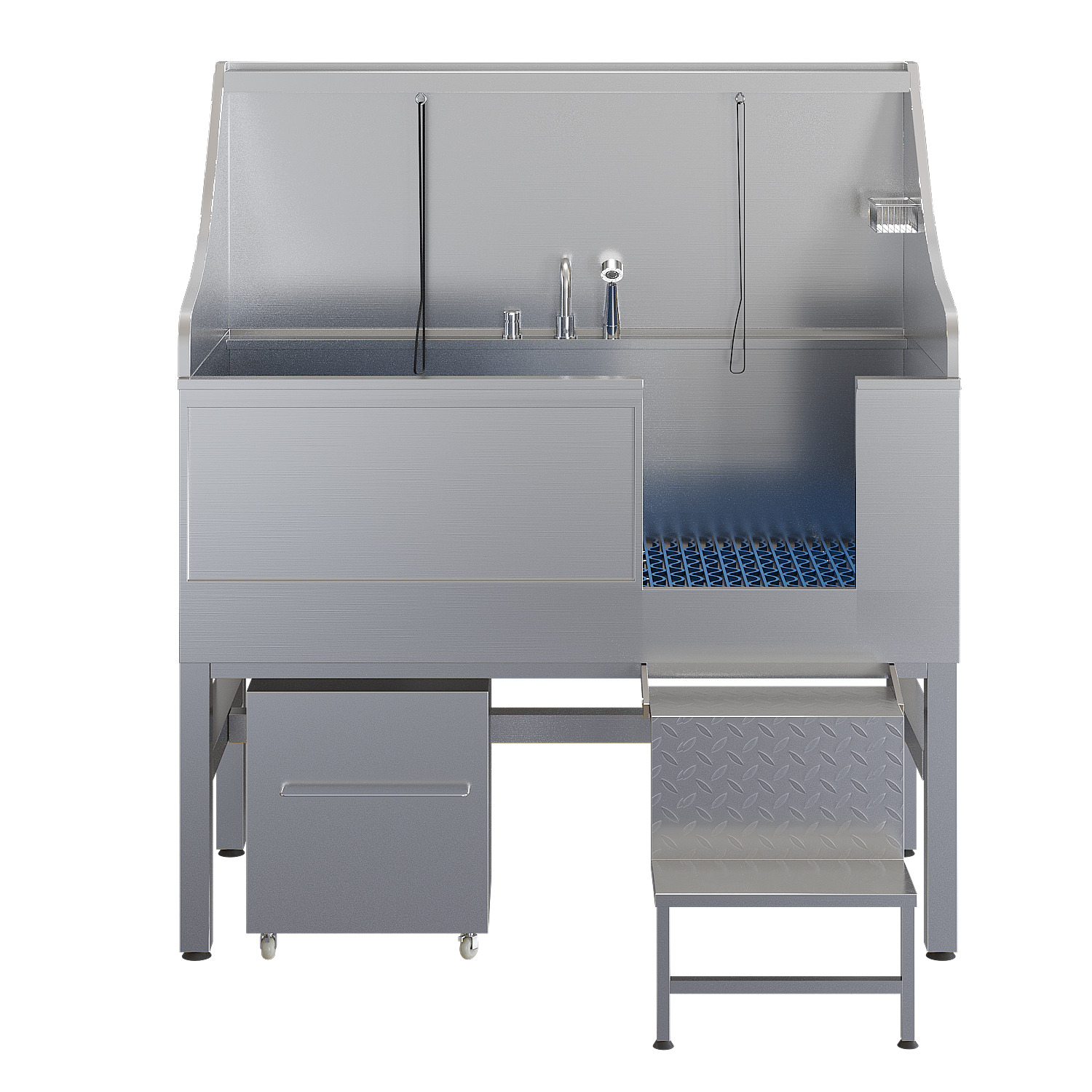 Professional Dog Wash Bath 3 3D model_2