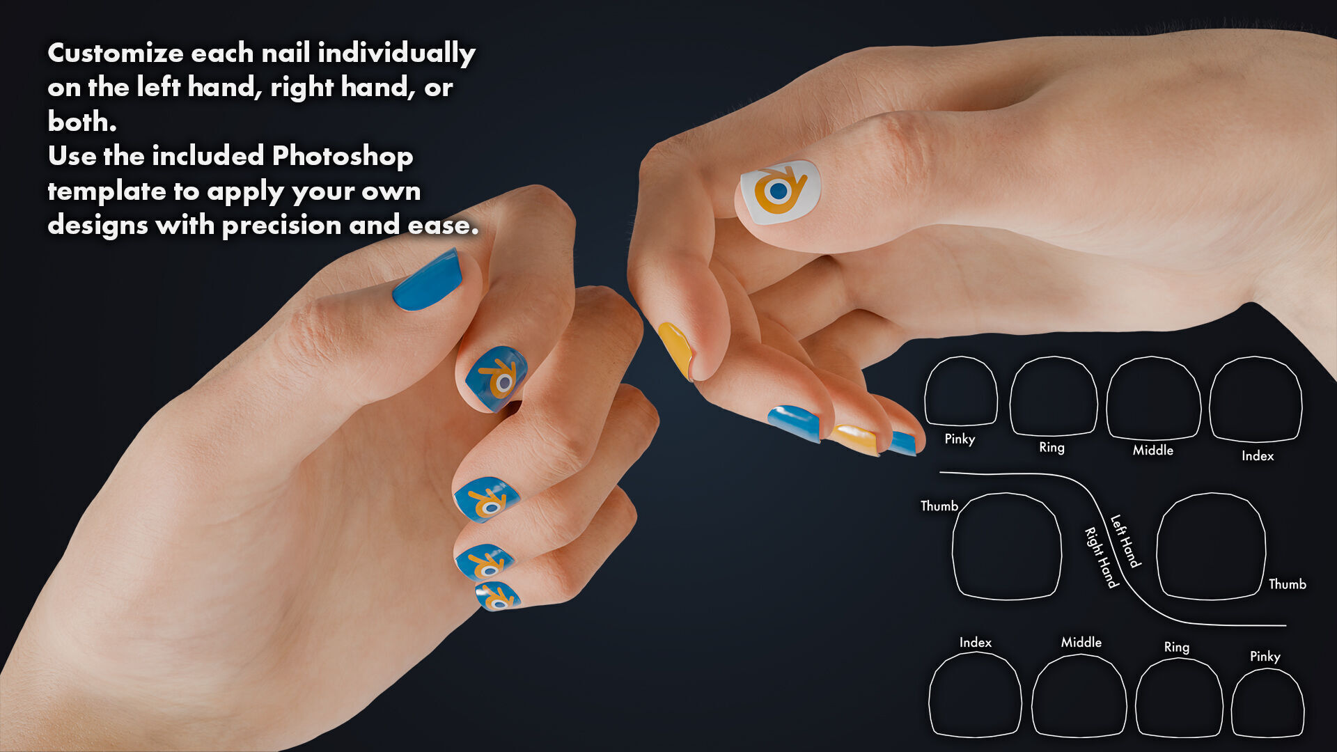 Realistic Neutral Arms - Customizable Edition 3D model_5