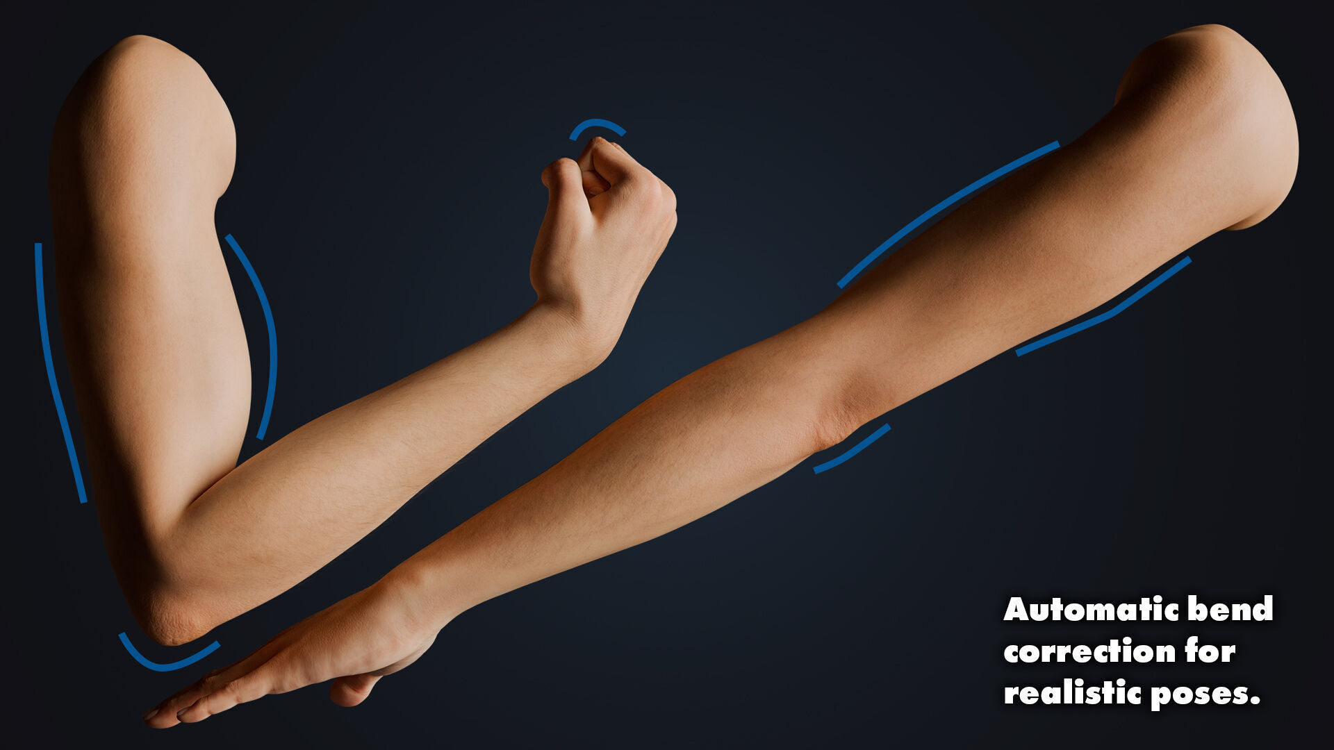 Realistic Neutral Arms - Customizable Edition 3D model_8