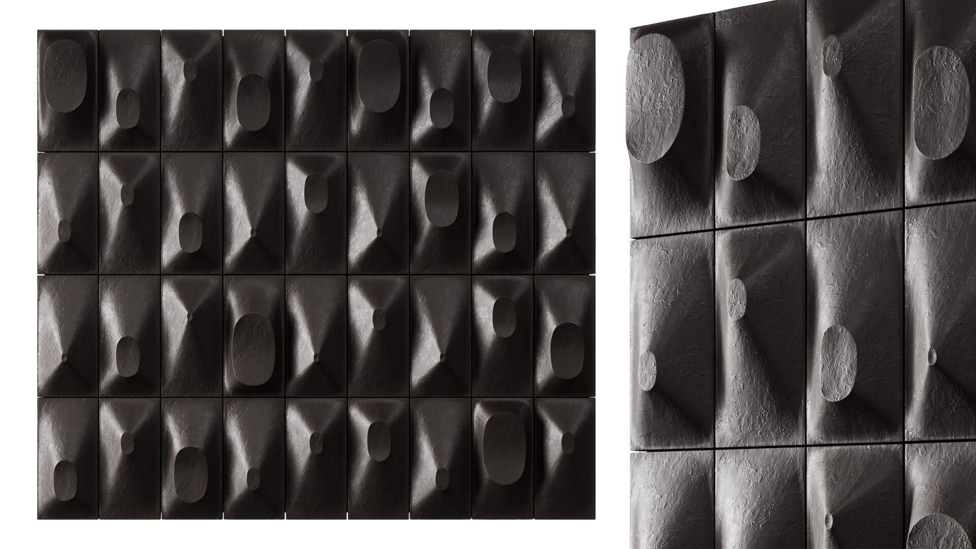 Wall art panel 06 LOuef centre dEtudes Ceramic 3D model_3