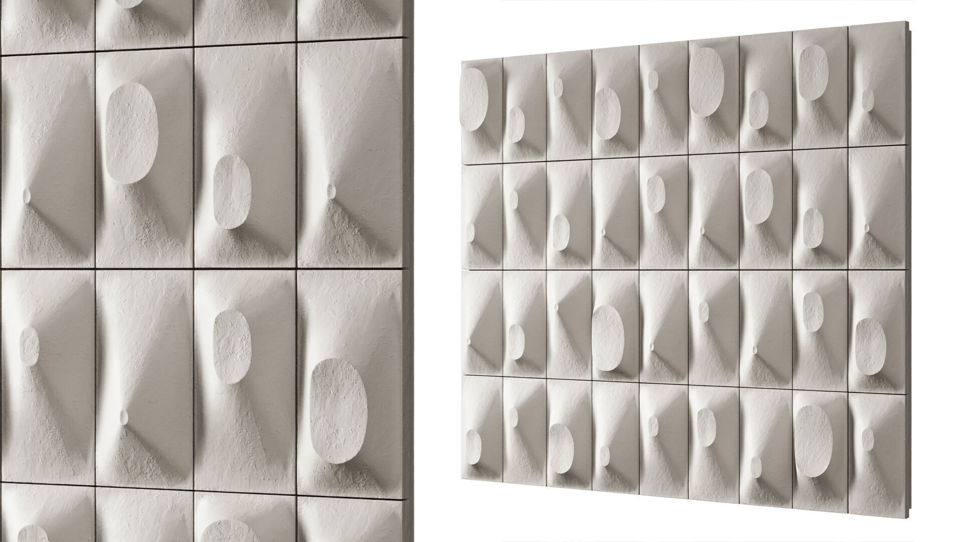 Wall art panel 06 LOuef centre dEtudes Ceramic 3D model_2
