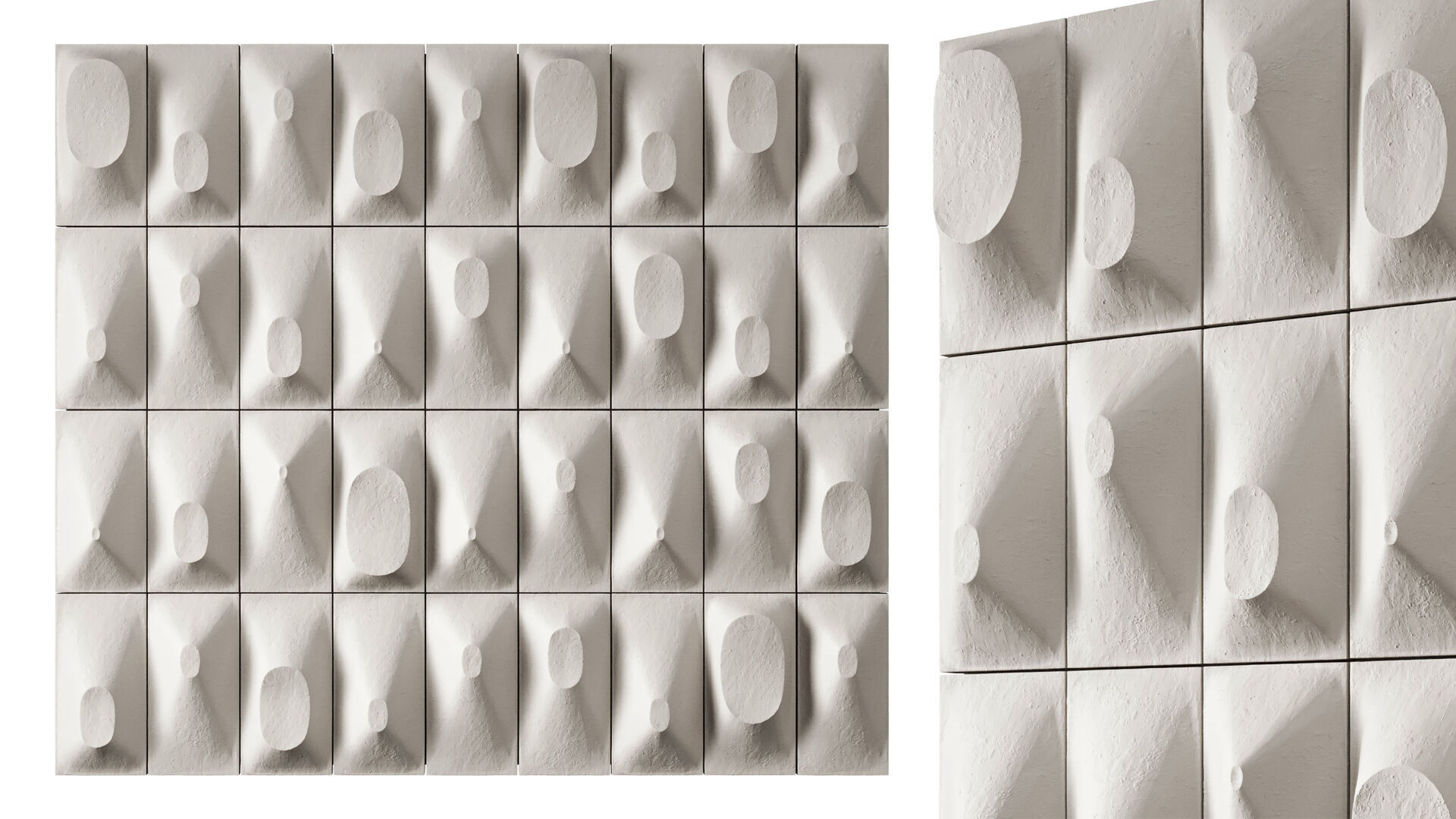 Wall art panel 06 LOuef centre dEtudes Ceramic 3D model_4