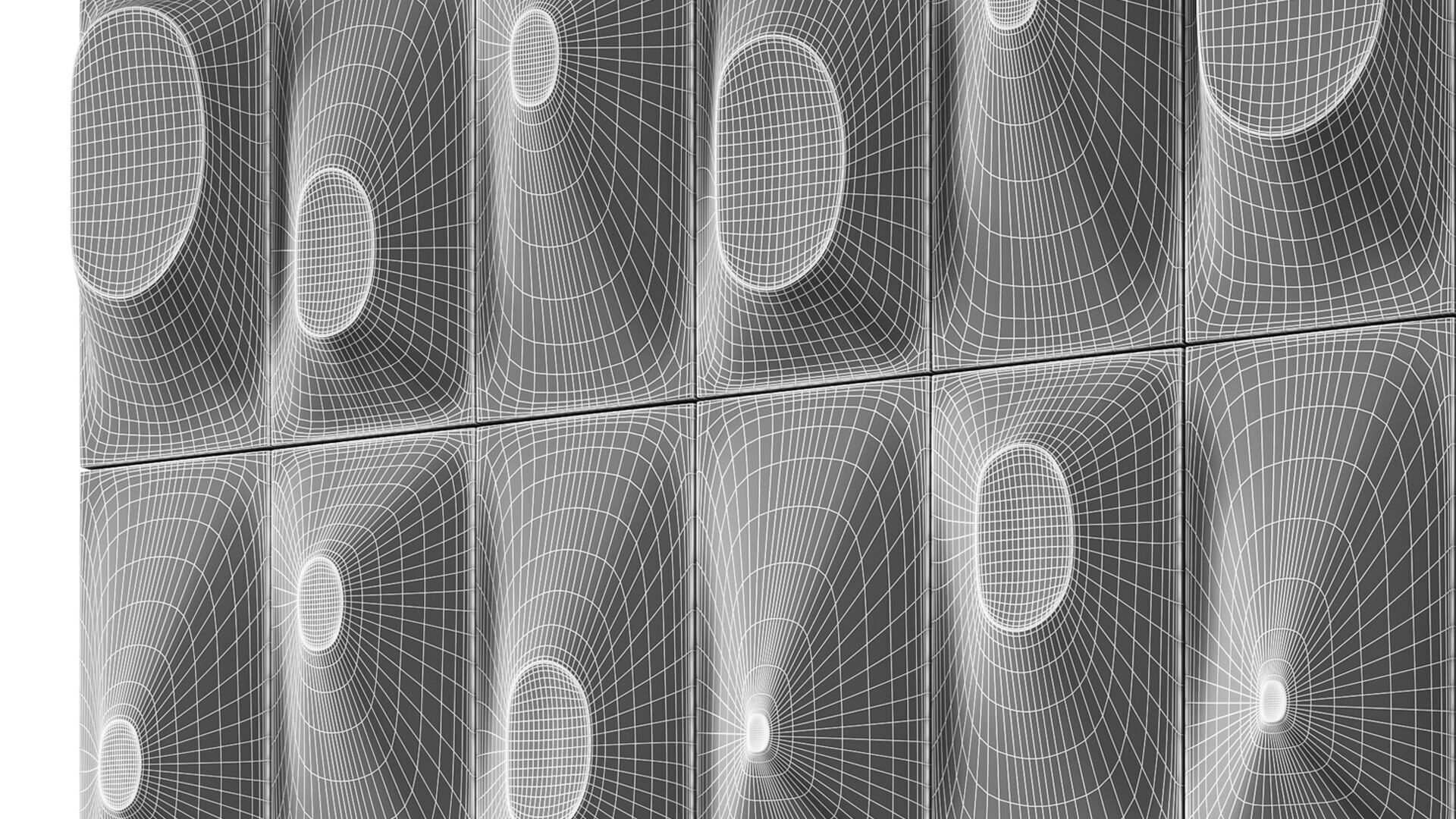 Wall art panel 06 LOuef centre dEtudes Ceramic 3D model_8