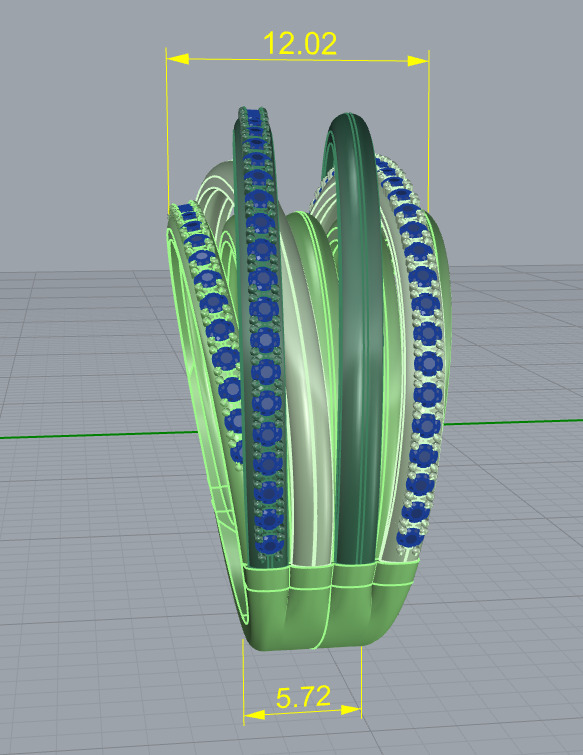Ring - De Grisogono 3D print model_1