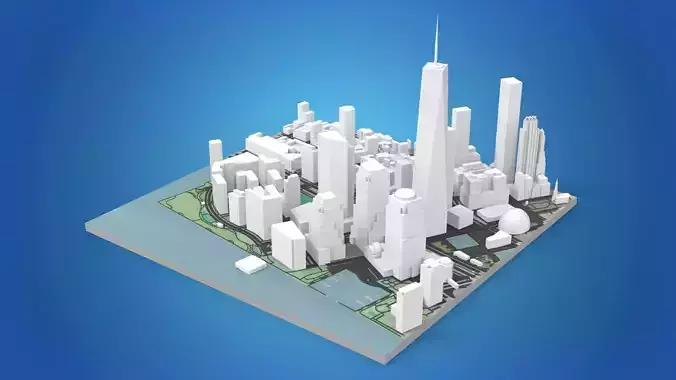 Cityscape New York West street