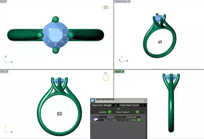 Ring   Anastasi 3d print 