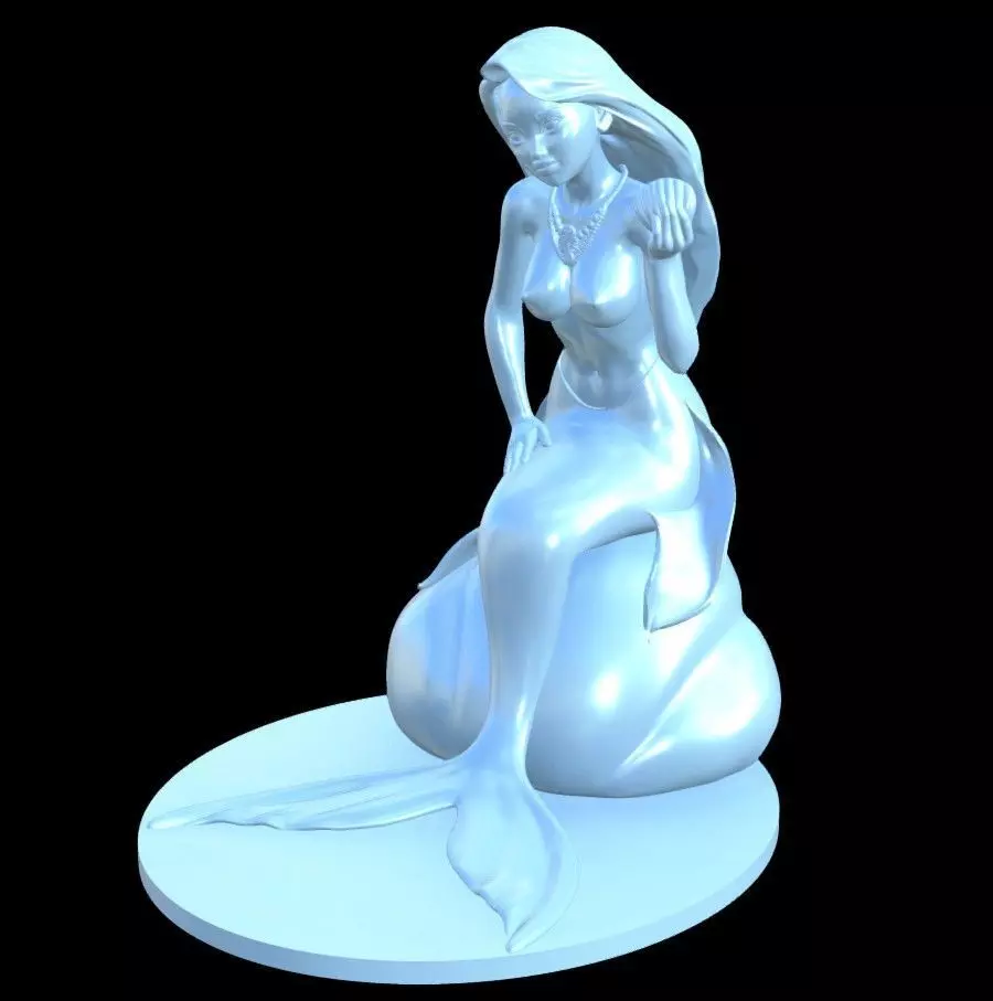 Sexy Little Mermaid 3D print model_0