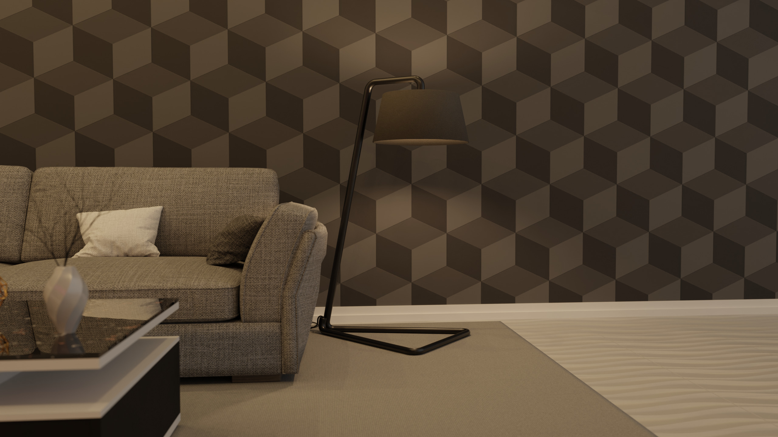 Floor Lamp 3D model_2