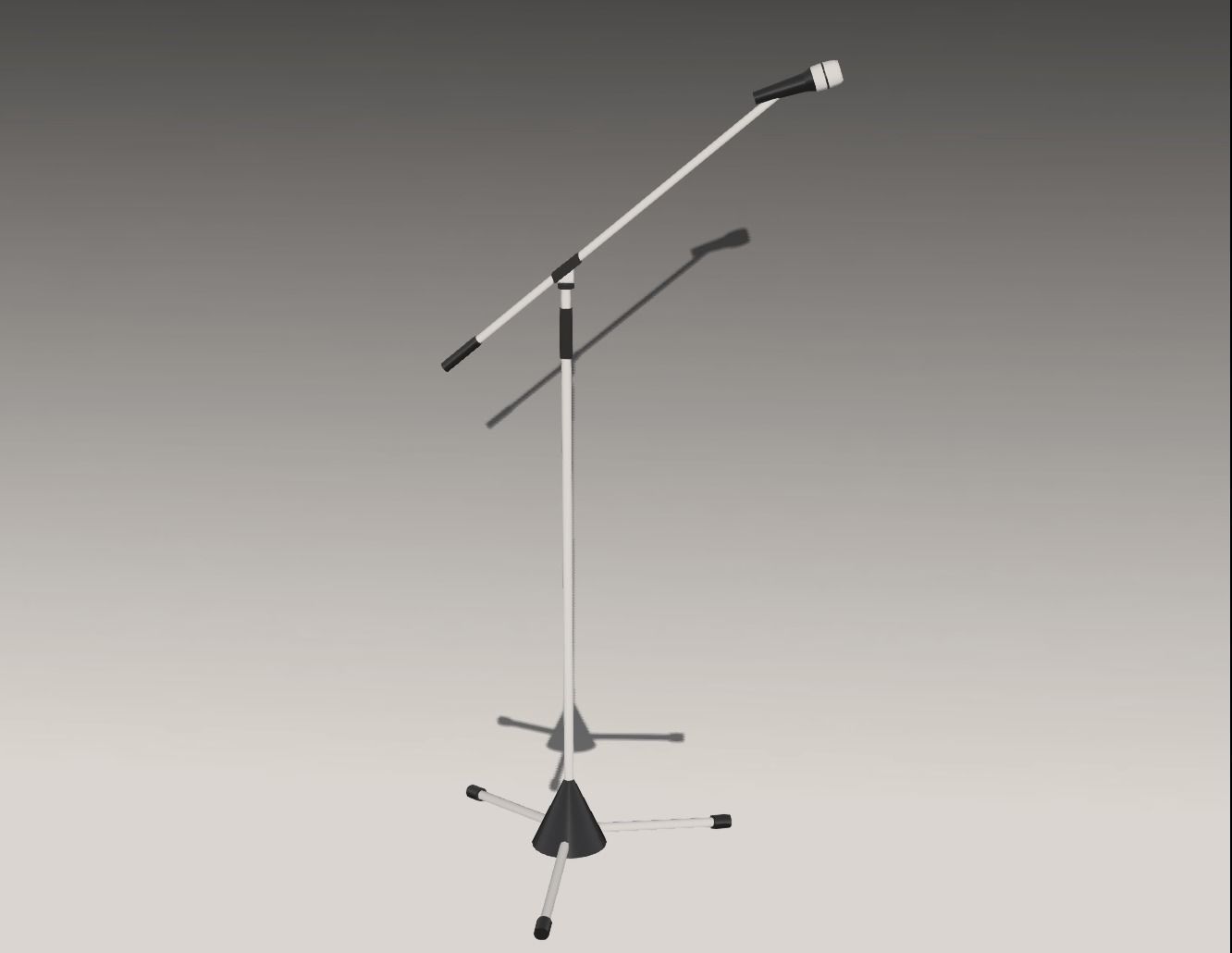 Microphone 001 Low-poly 3D model_1