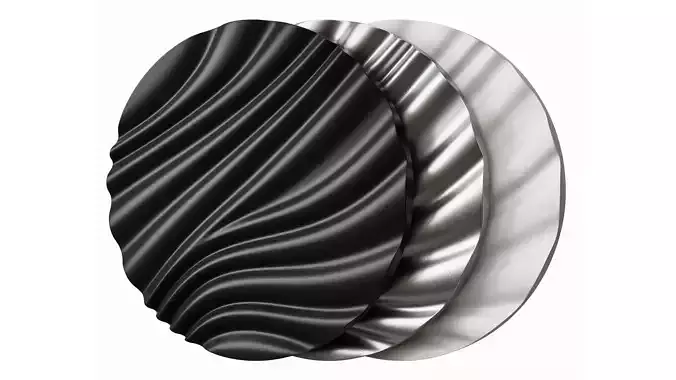 Wall art panel 08 Draped by KROGH ANDERSEN 3D model
