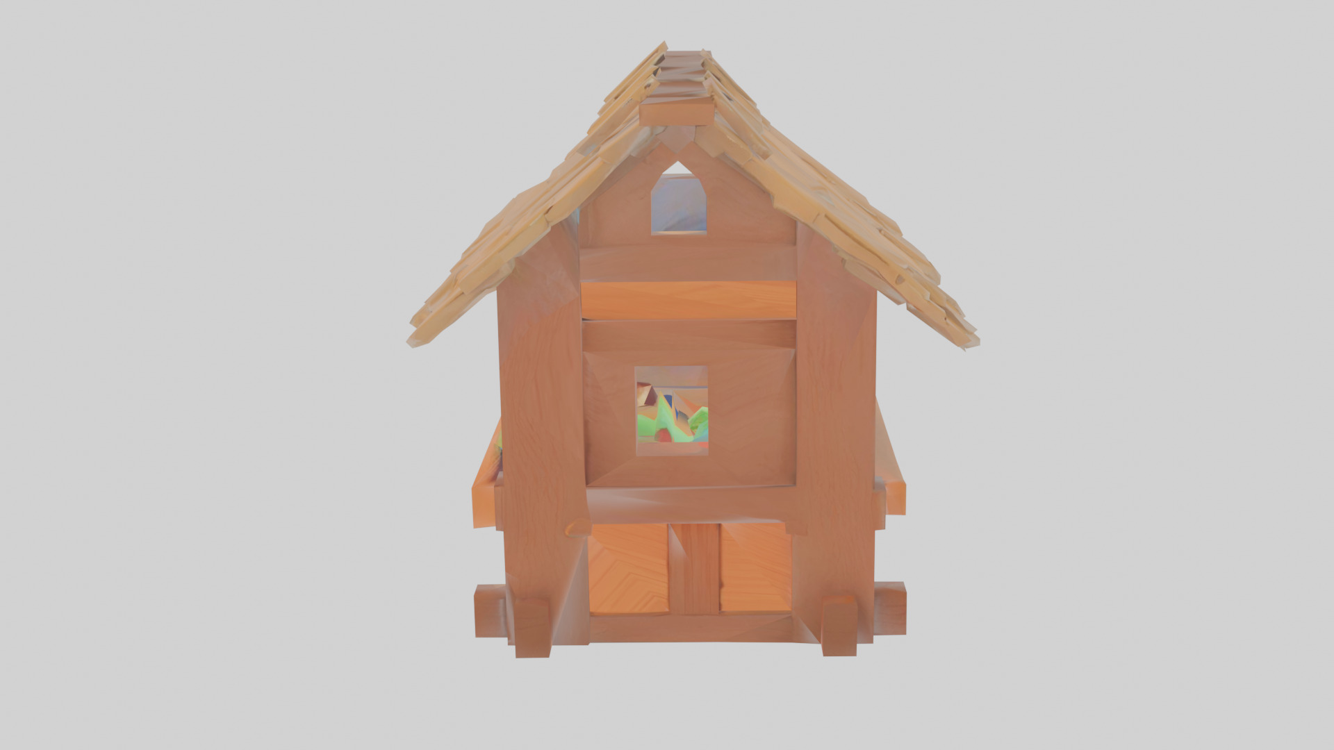 Medieval Market Stall - Roblox Ready Game Asset Low-poly 3D model_8
