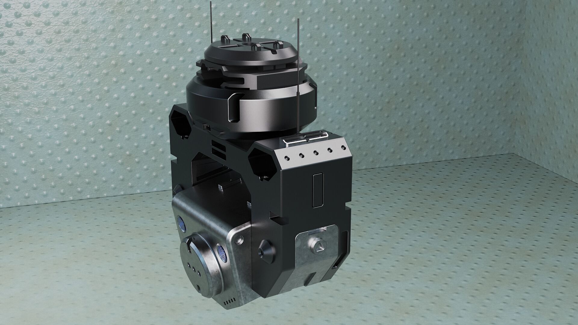 camera dron vol2 scifi planet astro 3D model_8